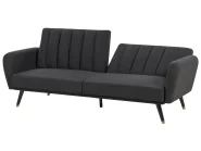 Sofa Bed 3 Seater VIMMERBY Fabric Black_899967