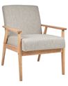 Armchair ESRUM Fabric Light Brown/ Grey