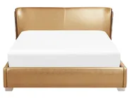 Vattensäng Läder PARIS 160 x 200 cm Guld_41081