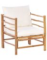 Garden Armchair CERRETO Bamboo Off-White