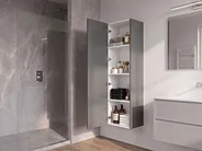 Bathroom Wall Mounted Cabinet MATARO 40 cm Grey_1155166