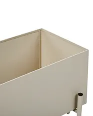 Korotettu kukkaruukku VINCA 70 cm Metalli Beige_942278