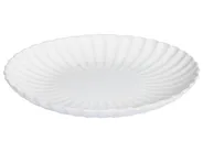 Set of 4 Dinner Plates NETTLE Stoneware White_957422