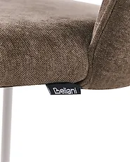 Ruokatuolisetti 2 kpl COVELO Chenille Vaaleanruskea_1169016