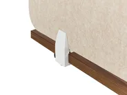 Desk Screen SPLIT 160 x 50 cm Beige_894610