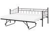 Daybed Metal LOUANNEC 90 x 200 cm (EU Single) Extendable Black