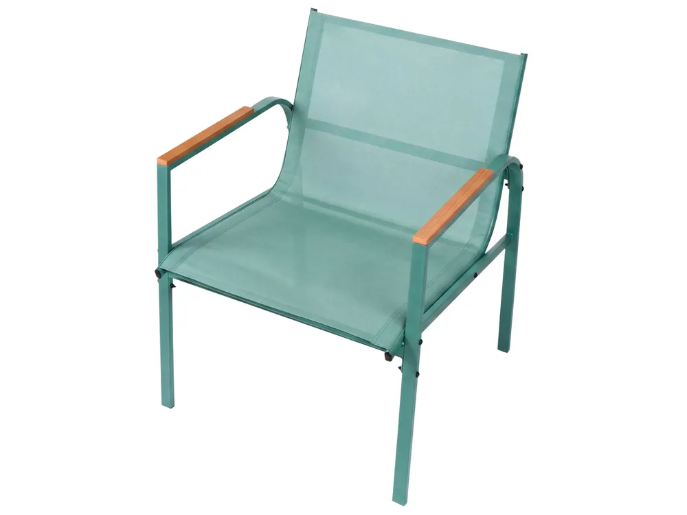 Garden Lounge Set with Table 4 Seater LEDRO Metal Green_1077076