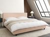 Bed Boucle ALBI 180 x 200 cm (EU Super King) Beige