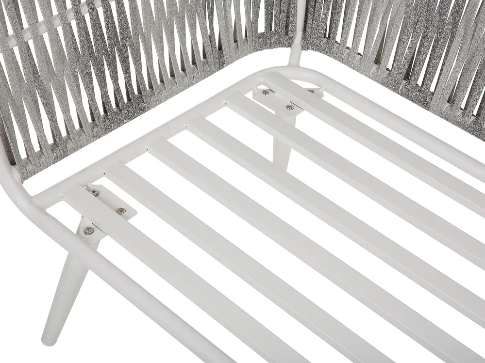 Garden Lounge Set with Table 4 Seater RAGUSA PE Rattan Off-White_718453