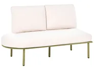 Garden Sofa with Table 4 Seater POLLINA Metal Green_1079012
