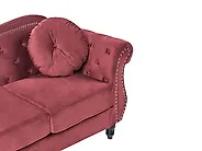 Sofa 3 Seater SKIEN Velvet Dark Red_1170547