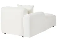 Modular Corner Sofa 3 Seater HEDE with Ottoman Boucle White Right Hand_1091965