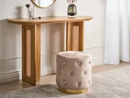 Sittpuff CARROLLTON Sammet Beige_995939