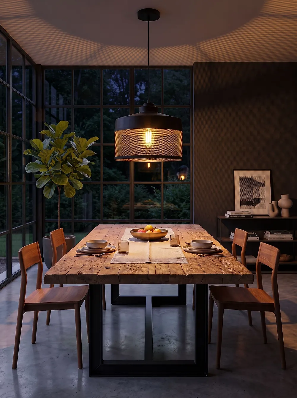 Pendant Lamp CARDENER Metal Black_1150929