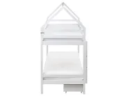 Bunk Bed with Drawers TERNAS Pine Wood White 90 x 200 cm (EU Single) with Storage_988843