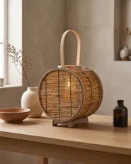 Lantern BISTAL 30 cm Rattan Natural_828019
