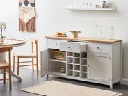 Wine Cabinet LUCASTON White_996572
