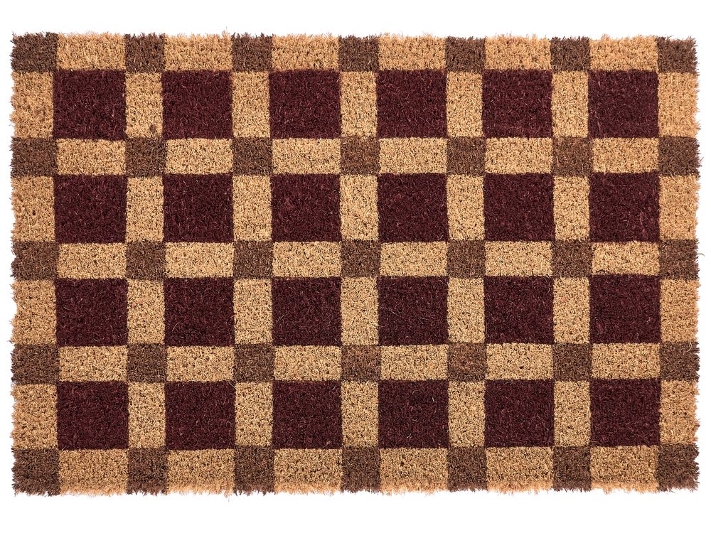 Doormat VILLASIS Beige/ Brown 60 x 90 cm Coir