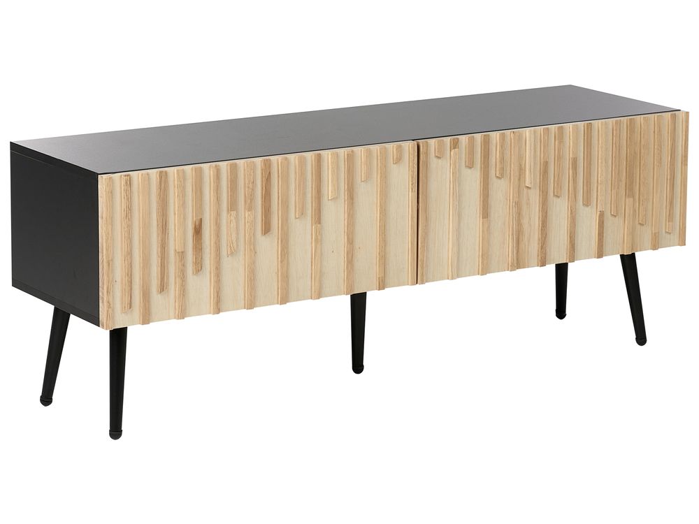 TV Stand DALCROSS Brown/ Black