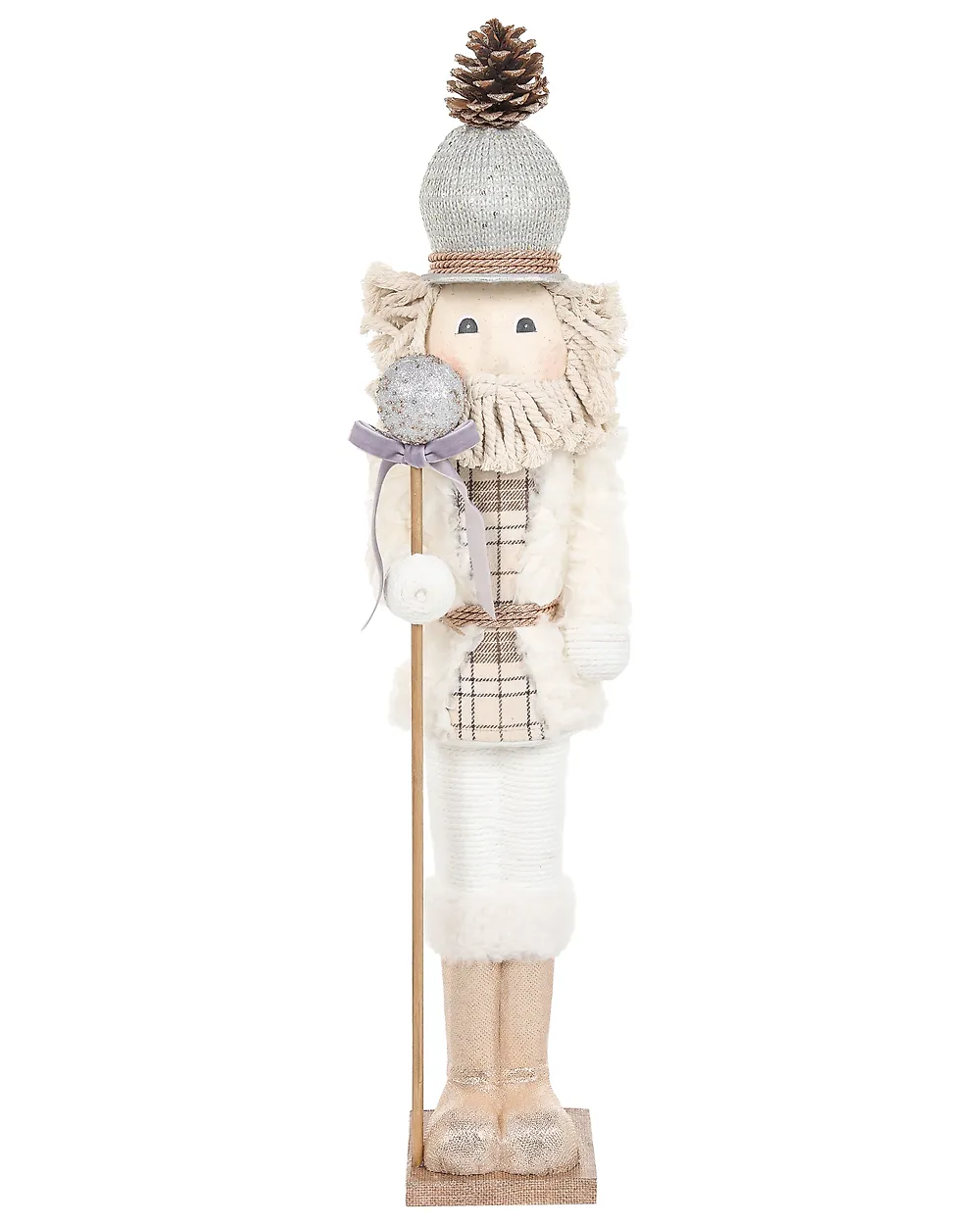 Koristesetti 2 kpl ALANIEMI 52/79 cm Pähkinänsärkijä Beige_1156619