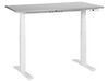 Työpöytä sähkösäädettävä DESTINES 120 cm 72 cm Harmaa/valkoinen