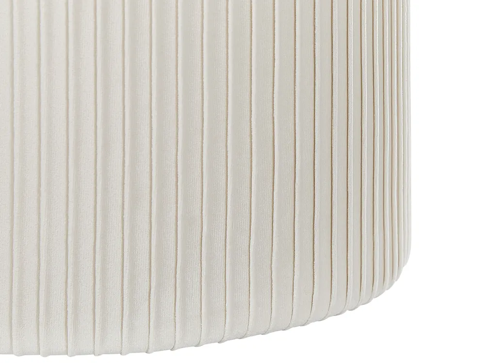 Set med 2 förvaringspuffar CAMDENTON Sammet Off-White_823896