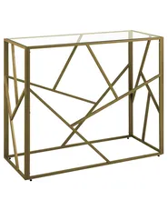 Console Table ORLAND Glass Gold_744301