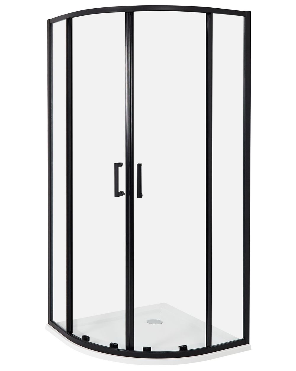 Shower Enclosure JUKATAN 900 x 900 x 1850 mm Black