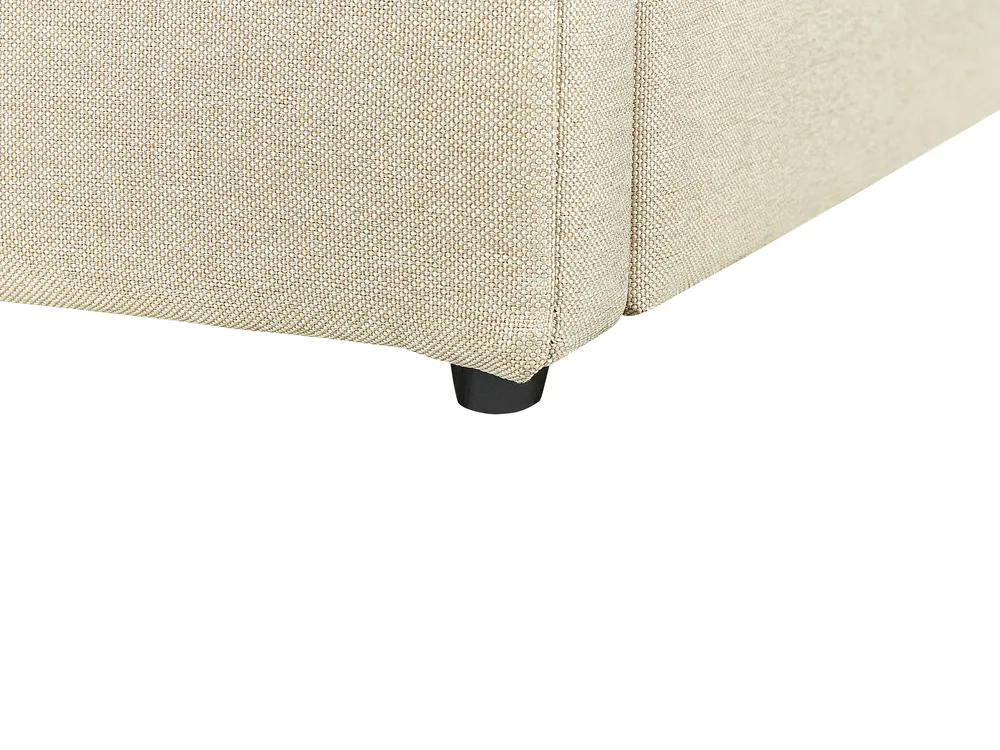 Sänky säilytystilalla DREUX Kangas Beige 180 x 200 cm_861194