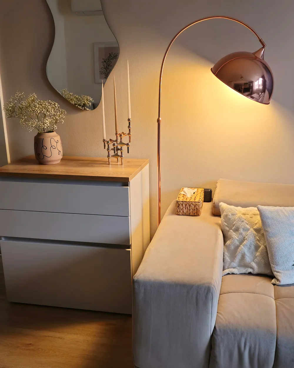 Floor Lamp CANDELLA Metal Copper_967252
