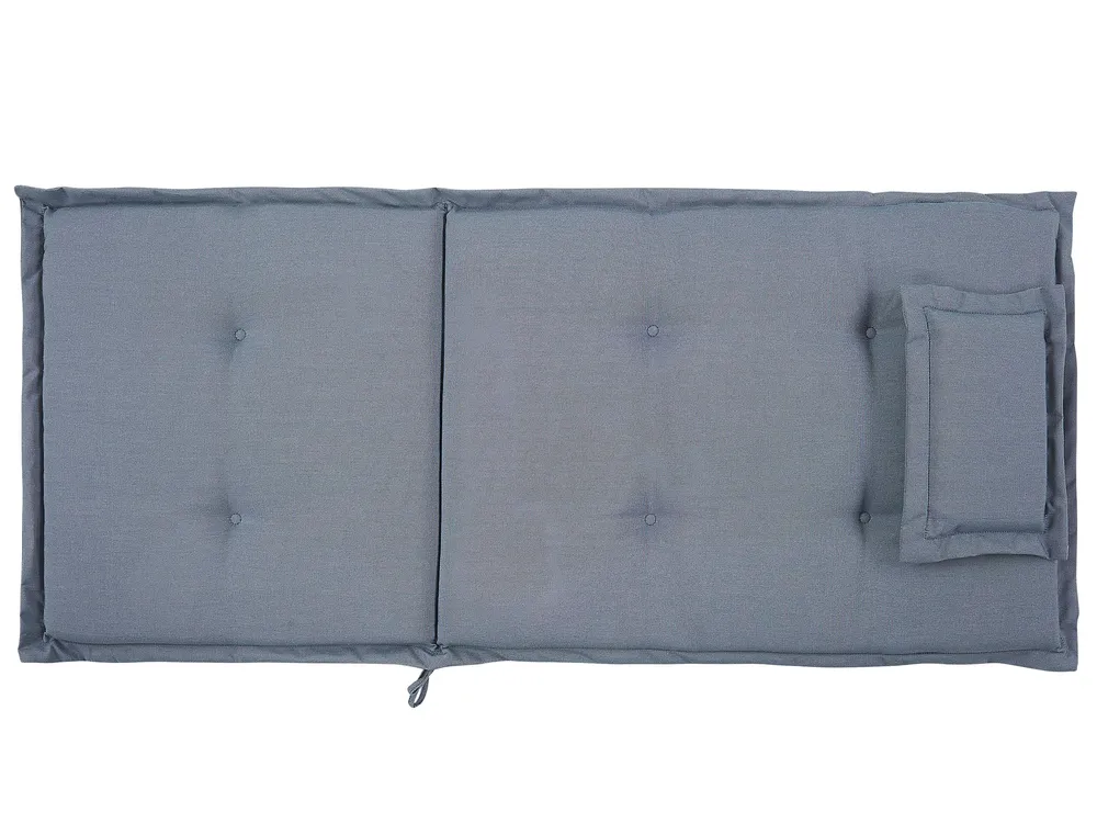 Set of 6 Back/Seat Cushions JAVA/AMANTEA 50 x 70 cm Blue_753118