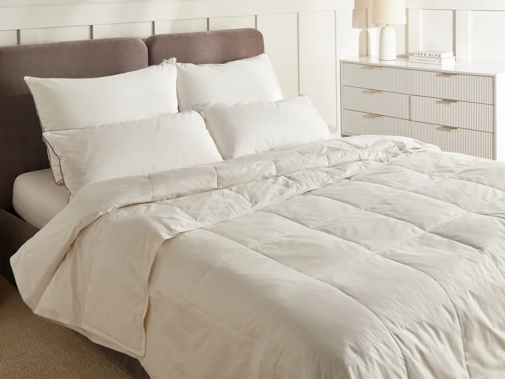 Double-Layered Duvet Duck Feathers and Down 4.5 TOG + 4.5 TOG All-Year SERRATO 200 x 200 cm
