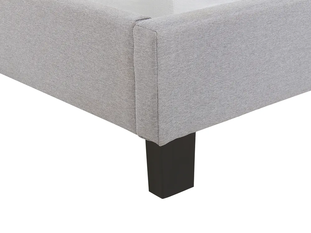 Bed Fabric POITIERS 160 x 200 cm (EU King Size) Light Grey_793446