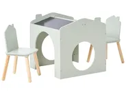 Kids Table with Chairs QUILPIE Light Green_1064640