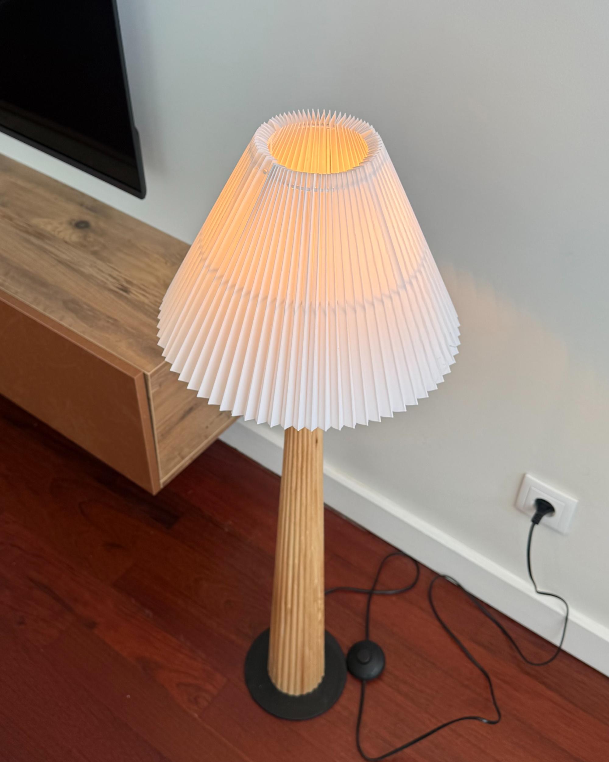 Floor Lamp ALIGIDE Wood Natural_1046107