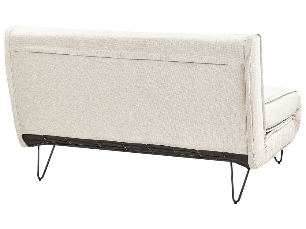 Sofa Bed 2 Seater VESTFOLD Fabric Light Beige_930341