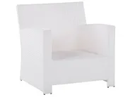 Garden Lounge Set with Table 4 Seater MARINO PE Rattan White_801171