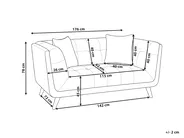 Sofa 2 Seater HABO Fabric Taupe_1077200