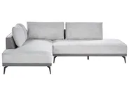 Corner Sofa 3 Seater MYKEN Fabric Light Grey Right Hand_952076