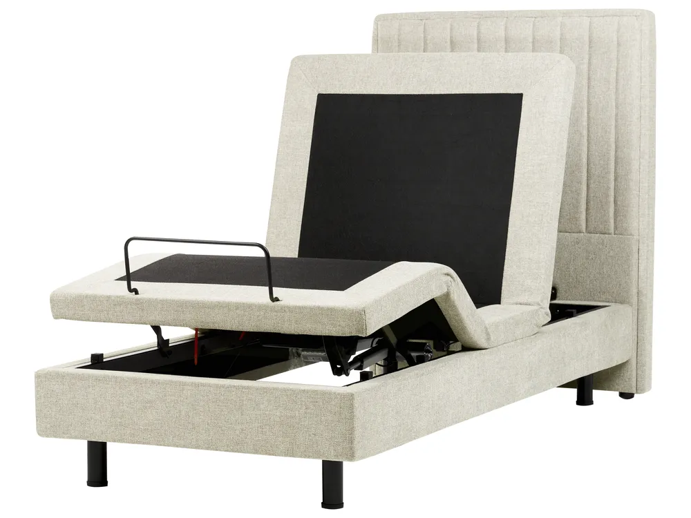 Justerbar säng  DUKE II 90 x 200 cm Beige_989009