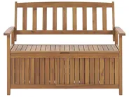 Garden Bench SOVANA 120 cm with Storage Acacia Wood Brown_772449