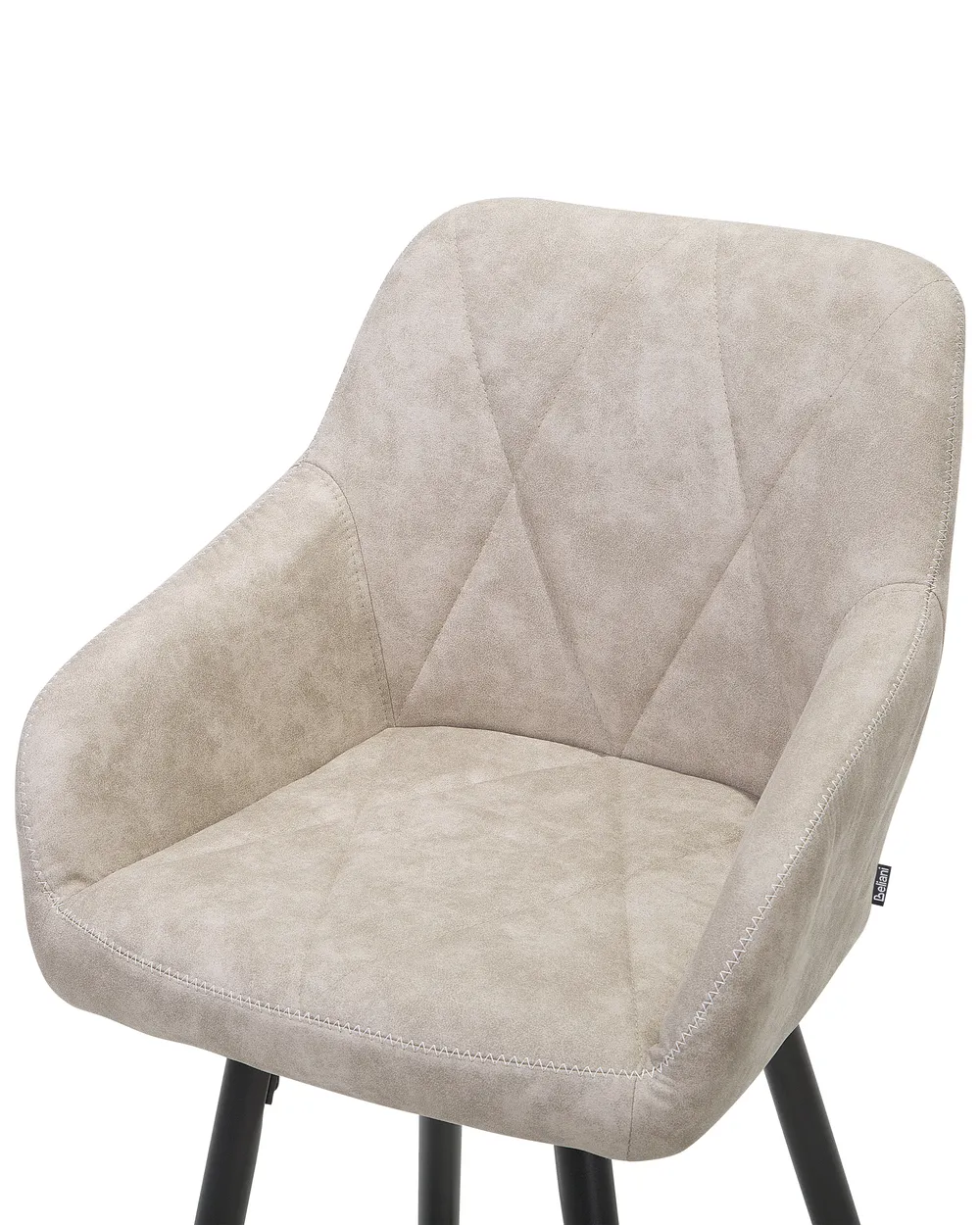 Set med 2 barstolar DARIEN Beige_724442