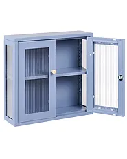Seinäkaappi HARLYN 60 cm Metalli Sininen_1160875