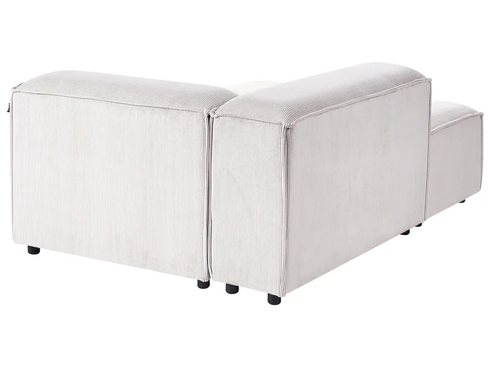 Chaise Longue ARDAL Corduroy Off-White Right Hand_1008051