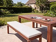 Sittdyna för bänk TUSCANIA 157 x 34 cm Off-White_1133304