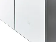 Bathroom Wall Mounted Mirror Cabinet LED JARAMILLO 60 cm 60 cm Black_905829