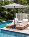 Market Parasol 266 cm VARESE Light Grey