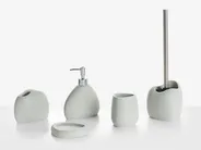 Set med badrumstillbehör i 5 delar COATA Ljusgrå_996300