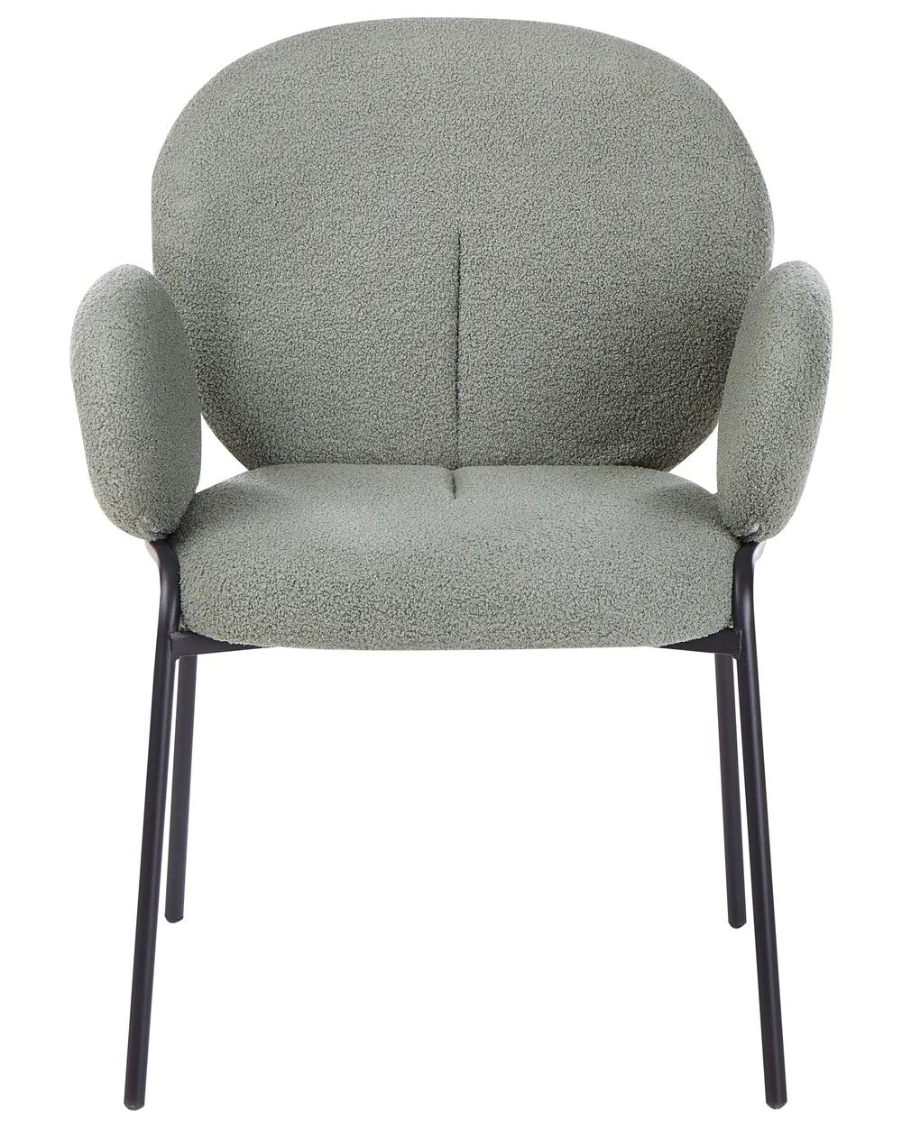 Set med 2 matstolar ELY Bouclé Ljusgrön_930191