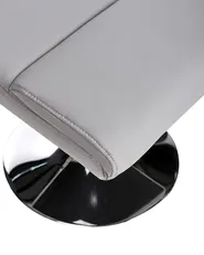 Massage Chair LEGEND with Footstool Faux Leather Grey_698061